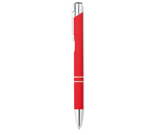 Ball pen in rubberised finish Red -  MO8857-05