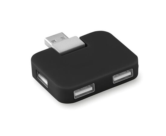 4 Port USB Hub Schwarz -  MO8930-03