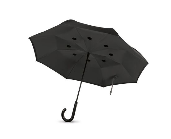 Reversibler Regenschirm Schwarz -  MO9002-03