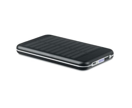 4000 mAH solar powerbank Black -  MO9075-03