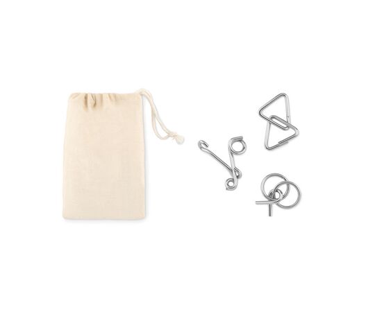 Set van 3 denkspelletjes Beige -  MO9191-13