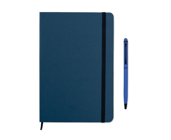 Carnet A5 et stylo assorti Bleu -  MO9348-04