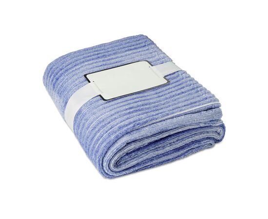 Couverture rayure  flanelle Bleu -  MO9363-04