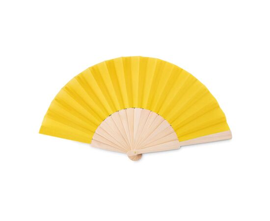 Manual hand fan wood Yellow -  MO9532-08