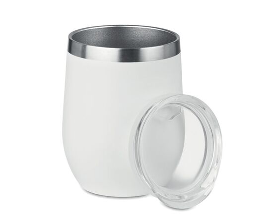 Doppelwandiger Trinkbecher Weiß -  MO9597-06
