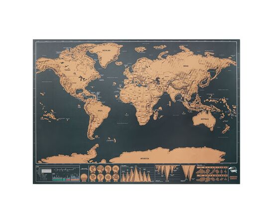 Wereld-kraskaart Beige -  MO9736-13