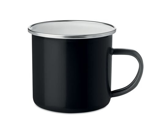 Tasse en métal émaillé Noir -  MO9756-03