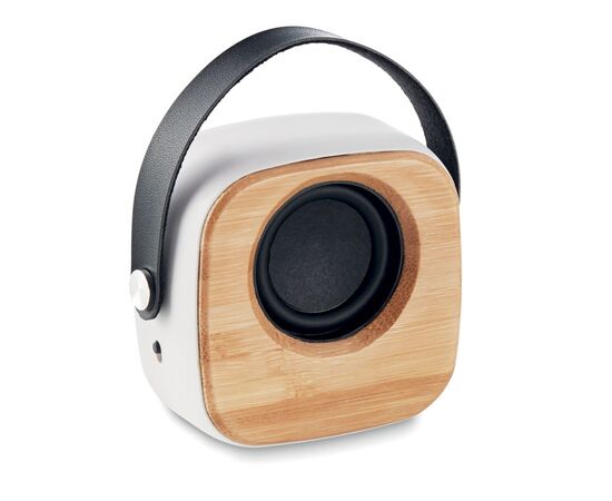 3W bamboe speaker Wit -  MO9806-06