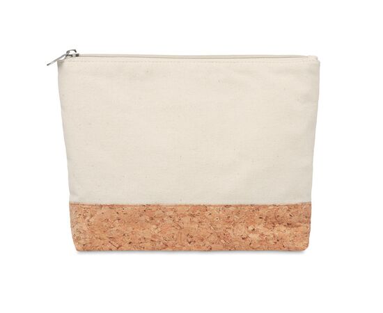 Cork & cotton cosmetic bag Beige -  MO9817-13