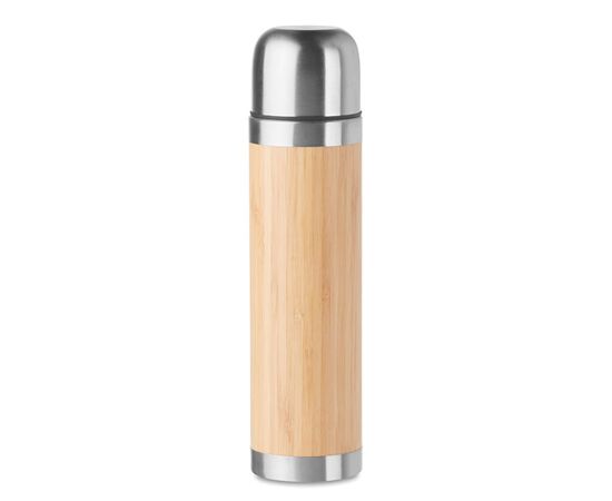 Thermosfles met bamboe Hout -  MO9991-40
