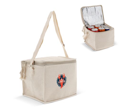 Kühltasche mit einer Ausssenhülle aus baumwolle 22x18x18cm Ecru -  LT95264-N0054