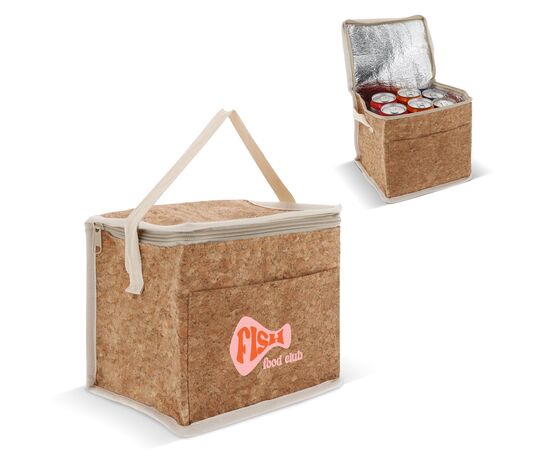 Sac isotherme liège carré 22x18x18cm Nature -  LT95266-N0094