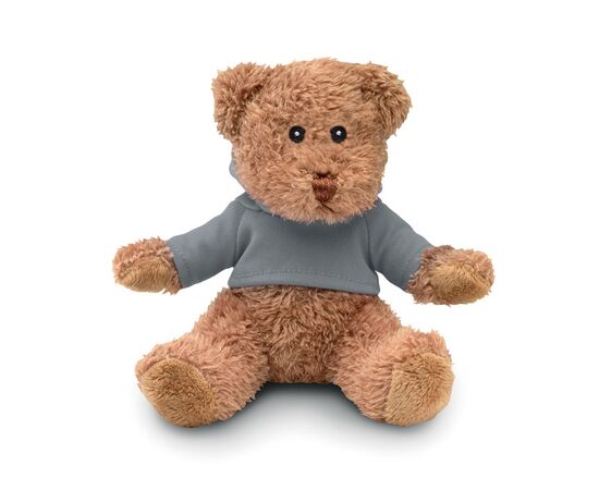 Ours en peluche avec T-shirt Gris -  MO7375-07