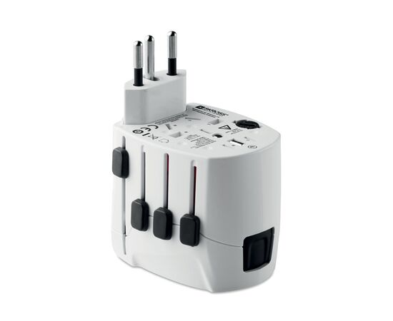 PRO World & USB. 3-pole Wit -  MO9321-06