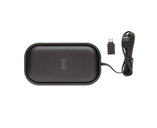 5.000 mAh Wireless Charging Powerbank Station Schwarz - XD Collection P322.271