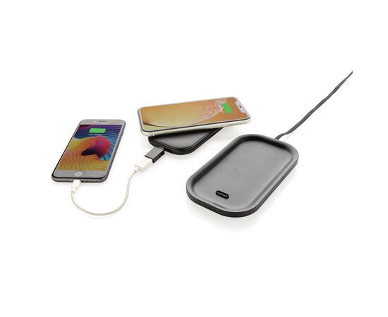 5.000 mAh Wireless Charging Powerbank Station Schwarz - XD Collection P322.271