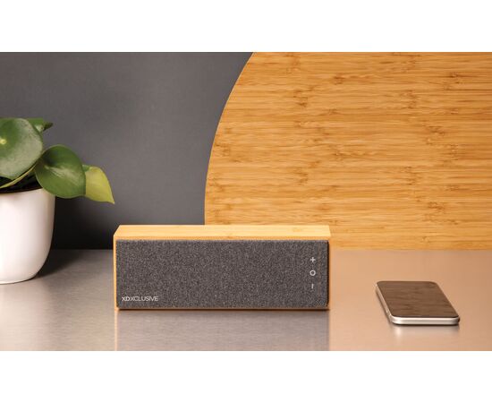 Wynn 10W wireless bamboo speaker Brown - XD Xclusive P329.319