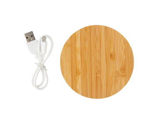 Bamboo 5W Wireless Charger Beige - XD Collection P308.769