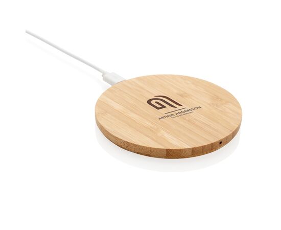 Bamboo 5W Wireless Charger Beige - XD Collection P308.769