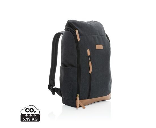 Impact AWARE™ 16 oz. r recyceltem canvas 15" Laptop-Rucksack Schwarz - XD Collection P760.241