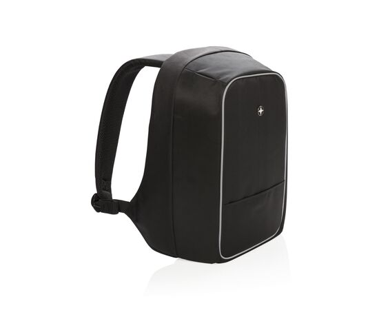 Swiss Peak anti-theft 15.6” laptop backpack Black - Swiss Peak P762.110