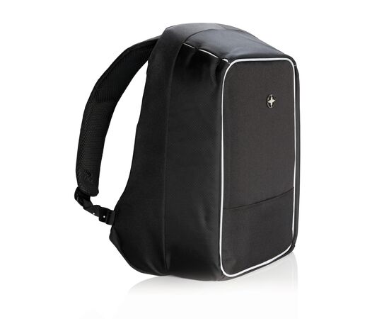 Swiss Peak anti-theft 15.6” laptop backpack Black - Swiss Peak P762.110