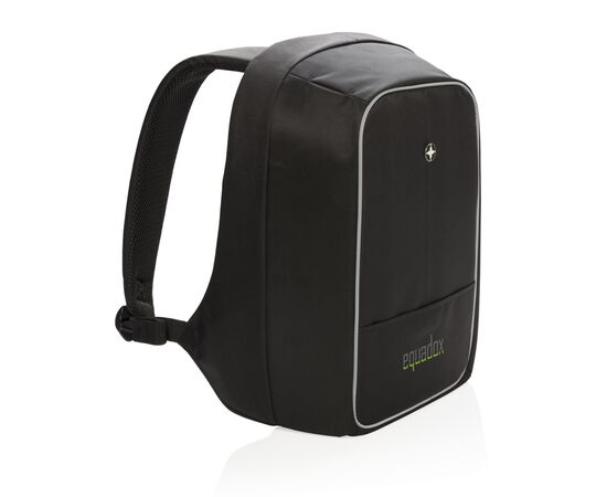 Swiss Peak anti-theft 15.6” laptop backpack Black - Swiss Peak P762.110