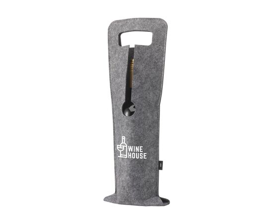 Wine Bag-to-Give GRS RPET Weintasche Grau -  135490