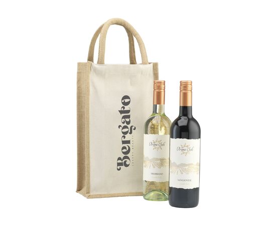 Jute Canvas Double Wine Bag sac à vin Naturel -  213742