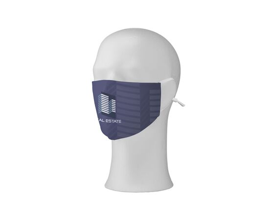 Comfy Face Mask FC mondkapje met verstelbare oorlussen Witte elastische oorlussen, binnenzijde wit -  277110