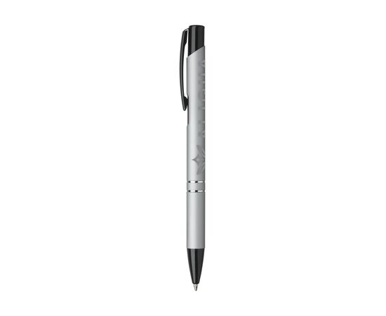 Ebony Rubberised pen Silver -  55690120