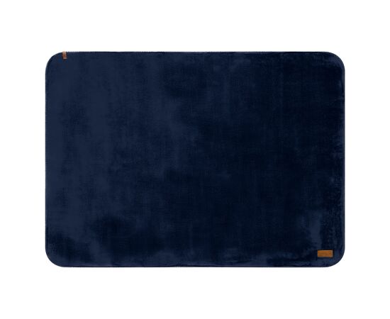 Fleece blanket with sherpa backing - 120x150cm Navy, Weiss - Nilton's 1566-14-A06