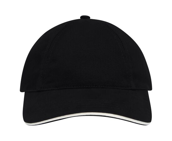 Brushed Promo Cap Naturel acc. Naturel Zwart, Wit - Nilton's 1934-03-A06
