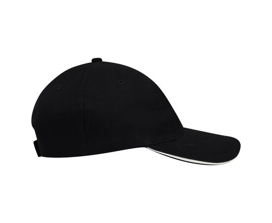 Brushed Promo Cap Naturel acc. Naturel Zwart, Wit - Nilton's 1934-03-A06
