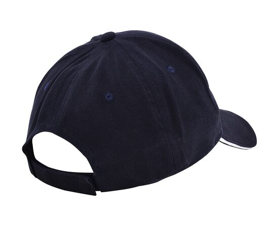 Heavy brushed cap with lights Navy, White - Nilton's 1990-14-A06