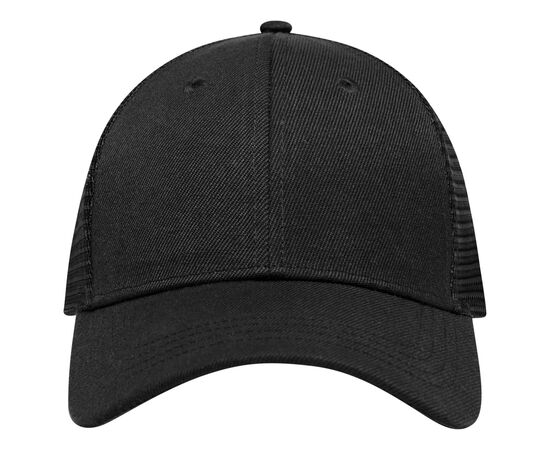 Trucker cap medium profile curved peak Schwarz - Nilton's 2146-03-A03
