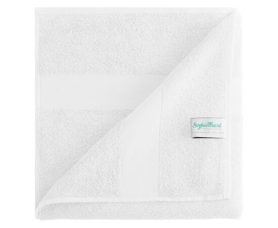 Sophie Muval handdoek bio 140x70 cm, 500 gr/m2 Wit - Sophie Muval 9200-06-A06