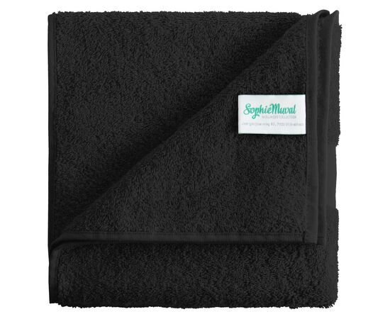 Sophie Muval handdoek 100x50 cm, 520 gr/m2 Zwart - Sophie Muval 9520-03-A03