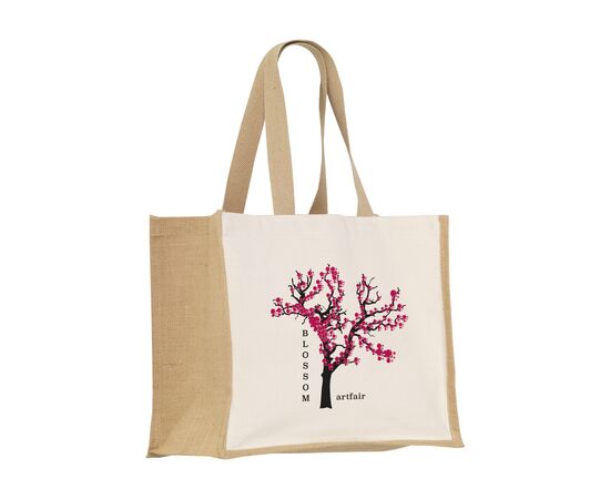 Jute Canvas Shopper (320 g/m²) sac shopping Naturel -  078341