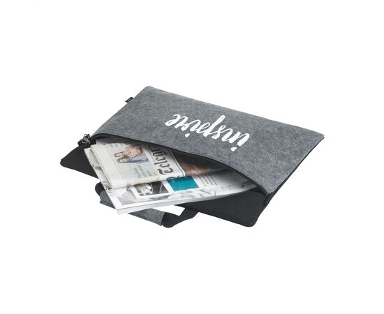DocuTravel Felt RPET document bag Grey -  123490