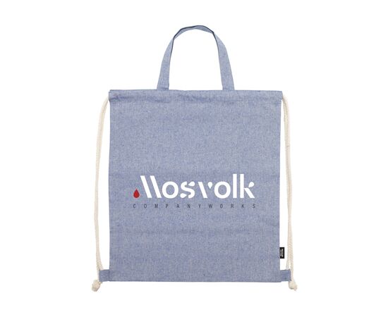GRS Recycled Cotton PromoBag Plus (180 g/m²) Rucksack Blau -  365530