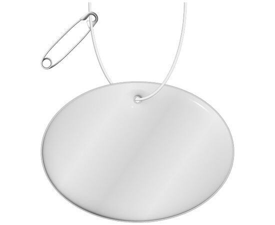 Grand rond réfléchissant à accrocher H-12 RFX&#8482; Blanc - RFX™ 1PR02201
