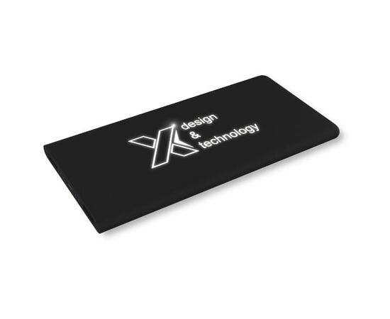 SCX.design P15 5000 mAh Powerbank mit Leuchtlogo Schwarz, Weiß - SCX.design 1PX01600