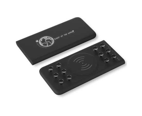 SCX.design P18 5000 mAh Powerbank mit Leuchtlogo Schwarz, Weiß - SCX.design 1PX01800