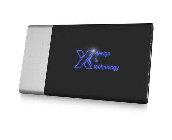 SCX.design P20 5000 mAh light-up power bank Argent, Bleu - SCX.design 1PX01901