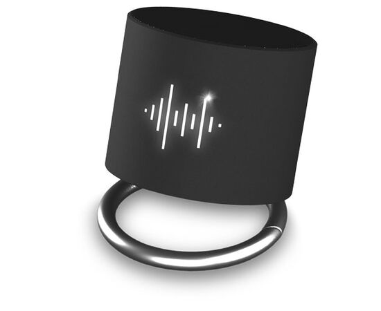 SCX.design S26 speaker 3W voorzien van ring met oplichtend logo Zwart, Wit - SCX.design 1PX02400
