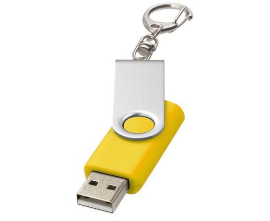 Clé USB rotative avec porte-clés Jaune - Unbranded 1Z40011K