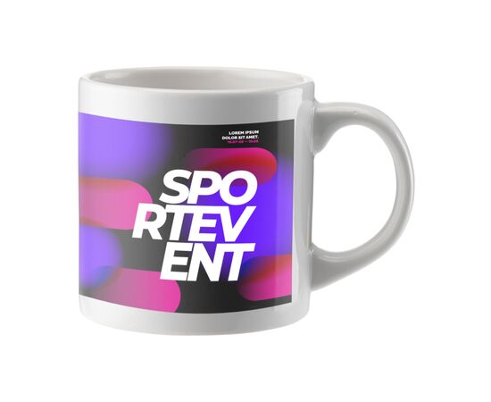 Picasso Mini 200 ml mok Wit -  080510 Picasso Mini 200 ml mok Wit -  080510