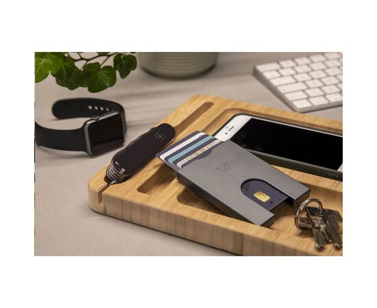 Walter Wallet Recycled Aluminium Slim -7- kaarthouder Zwart - Walter W03598