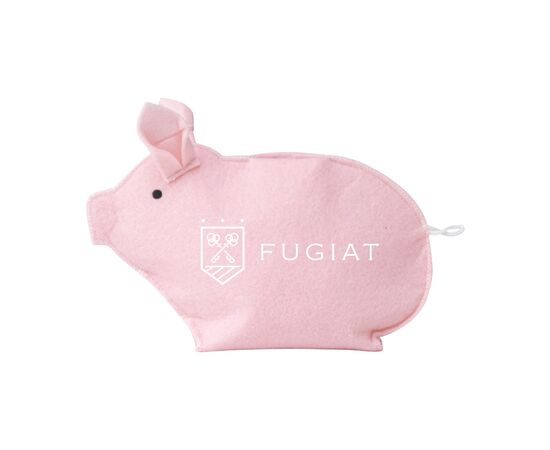RPET Felt Piggy Bank Spardose Rosa - Woodlane W06362